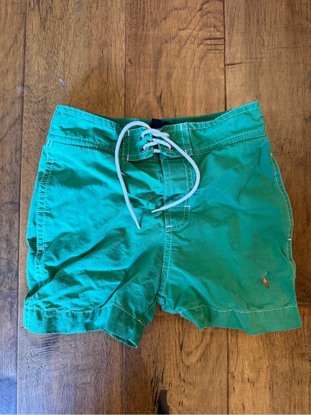 Toddler Green Polo Ralph Lauren swim trunks